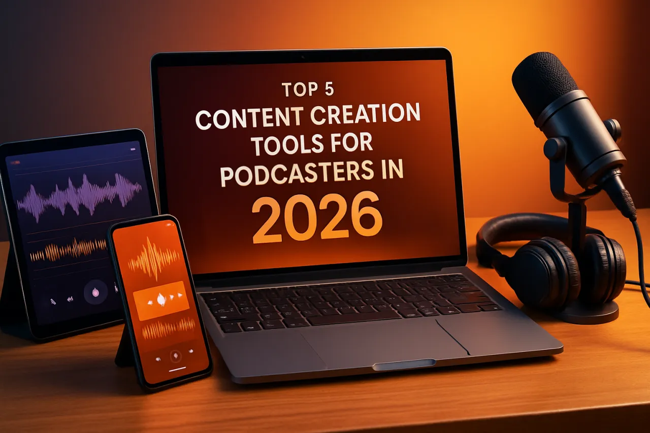 Top 5 Content Creation Tools for Podcasters in 2026