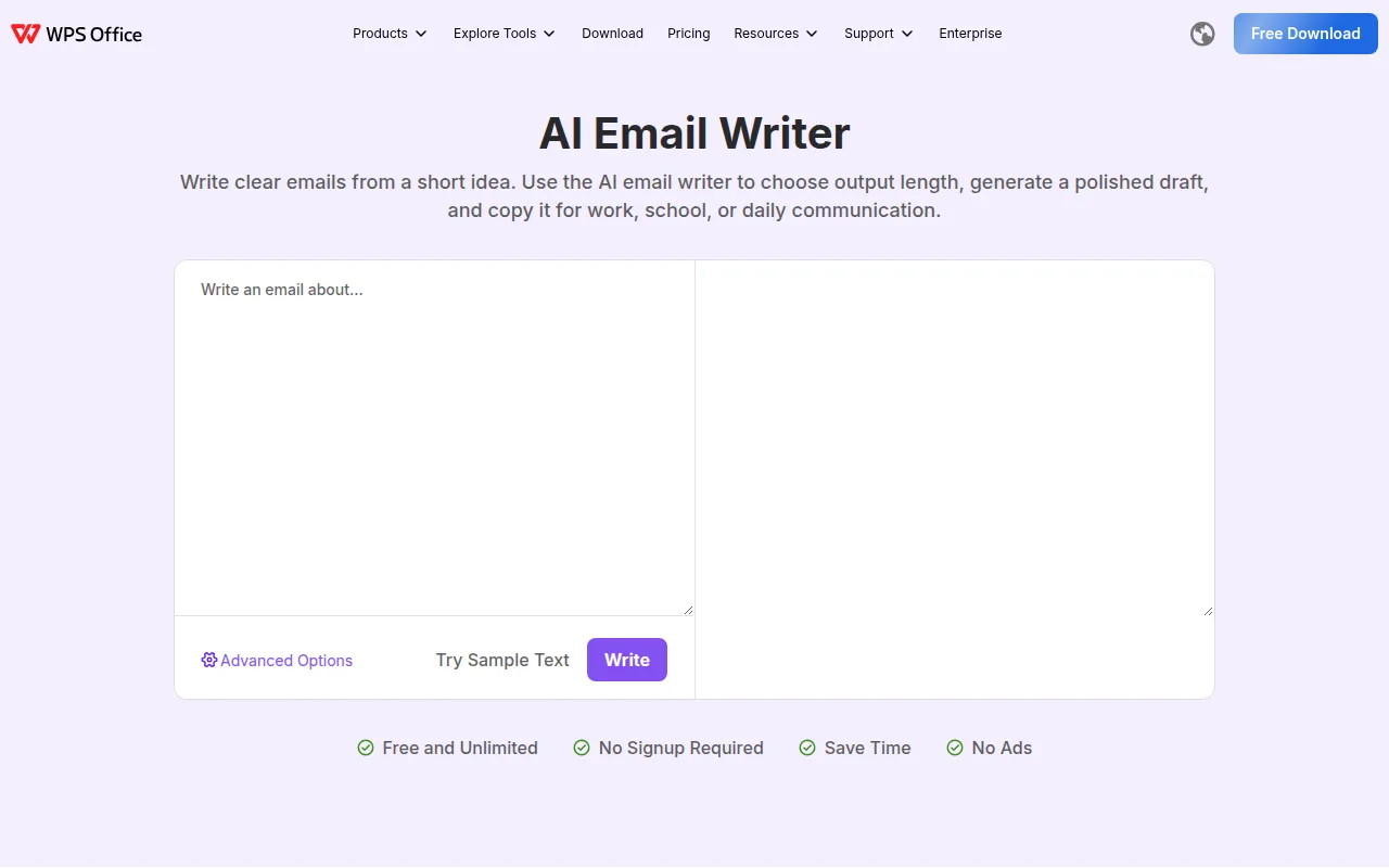 AI Email Writer feature image