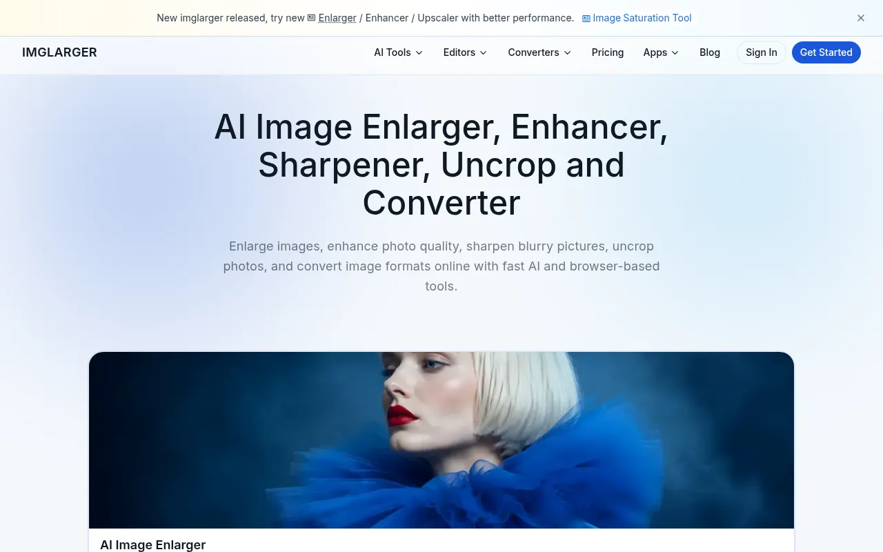 AI Image Enlarger feature image