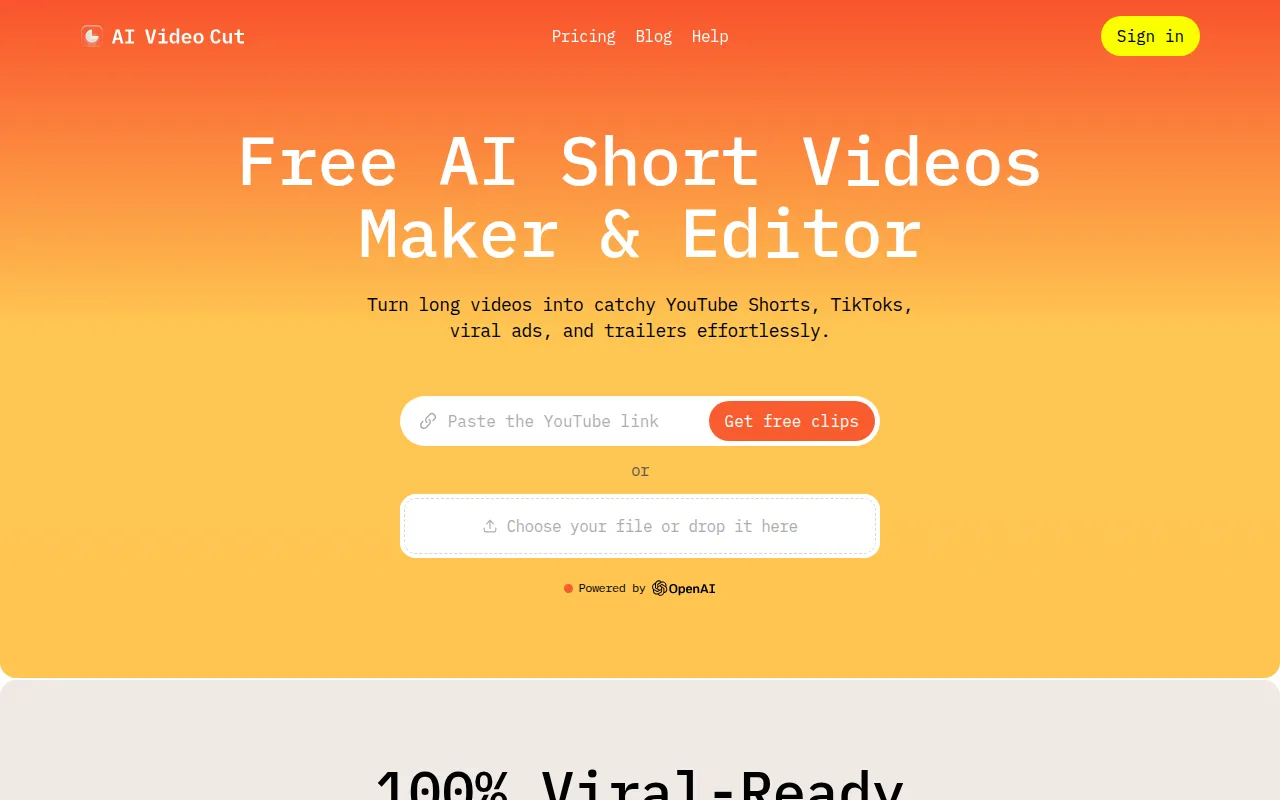 AI Video Cut feature image