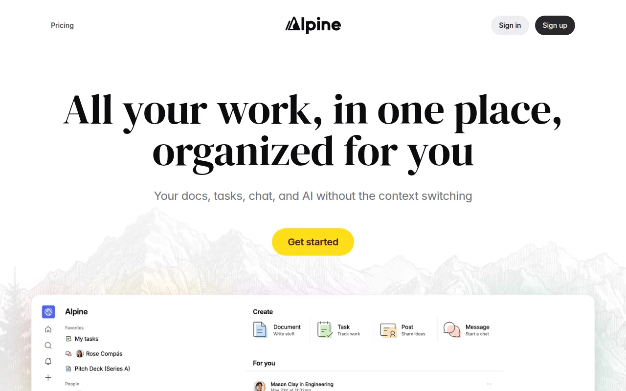 Alpine feature image