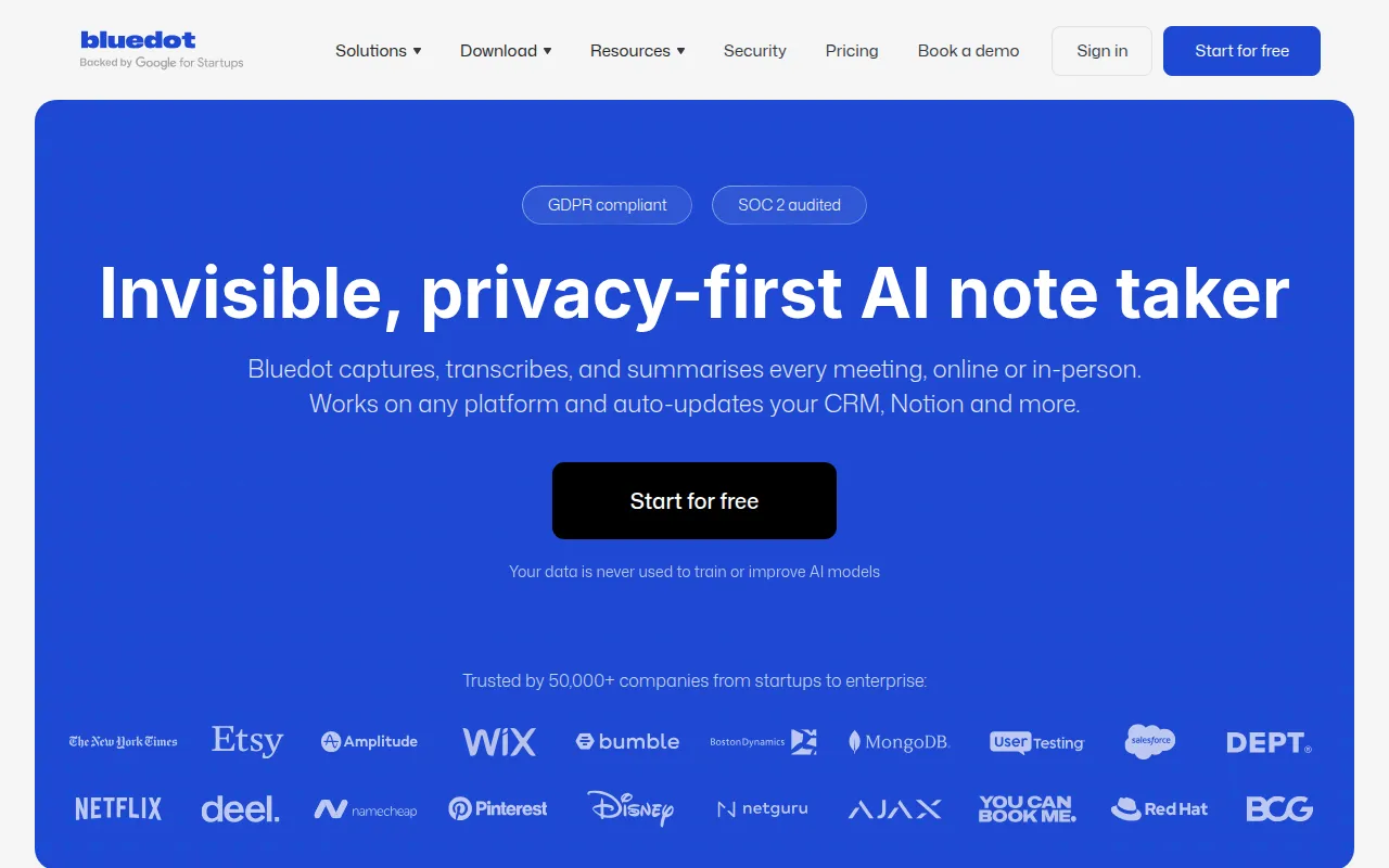 Bluedot feature image