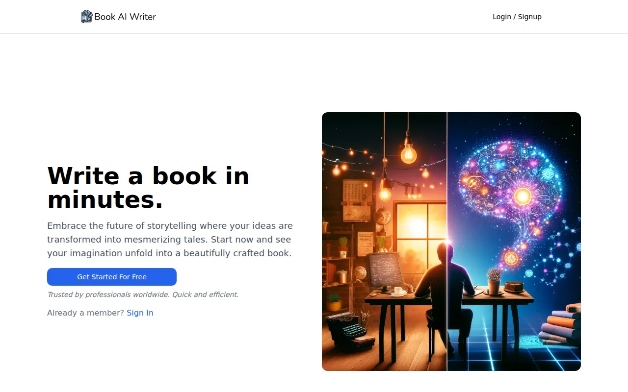Book AI Writer feature image