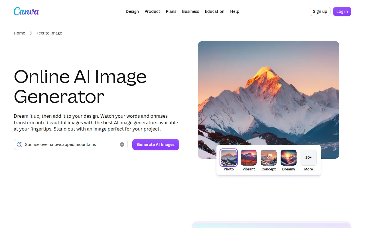 Canva Text to Image feature image