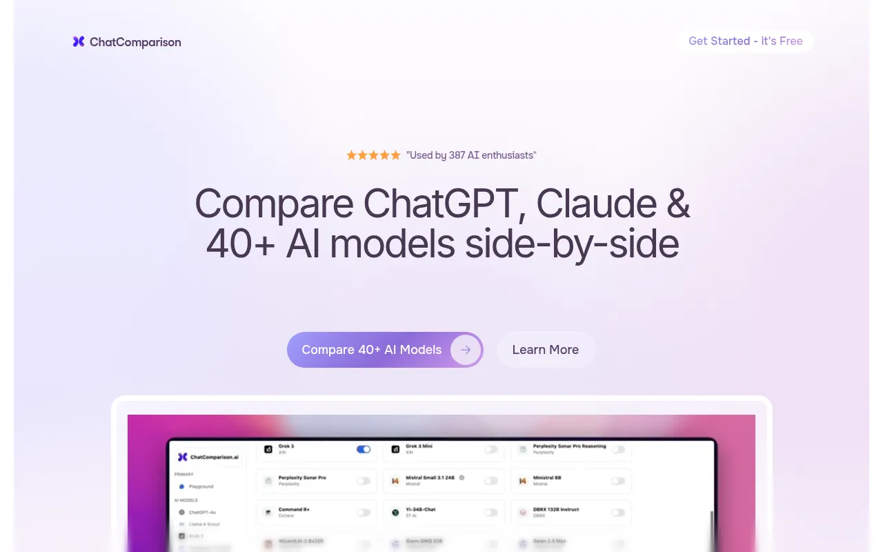 ChatComparison.ai feature image