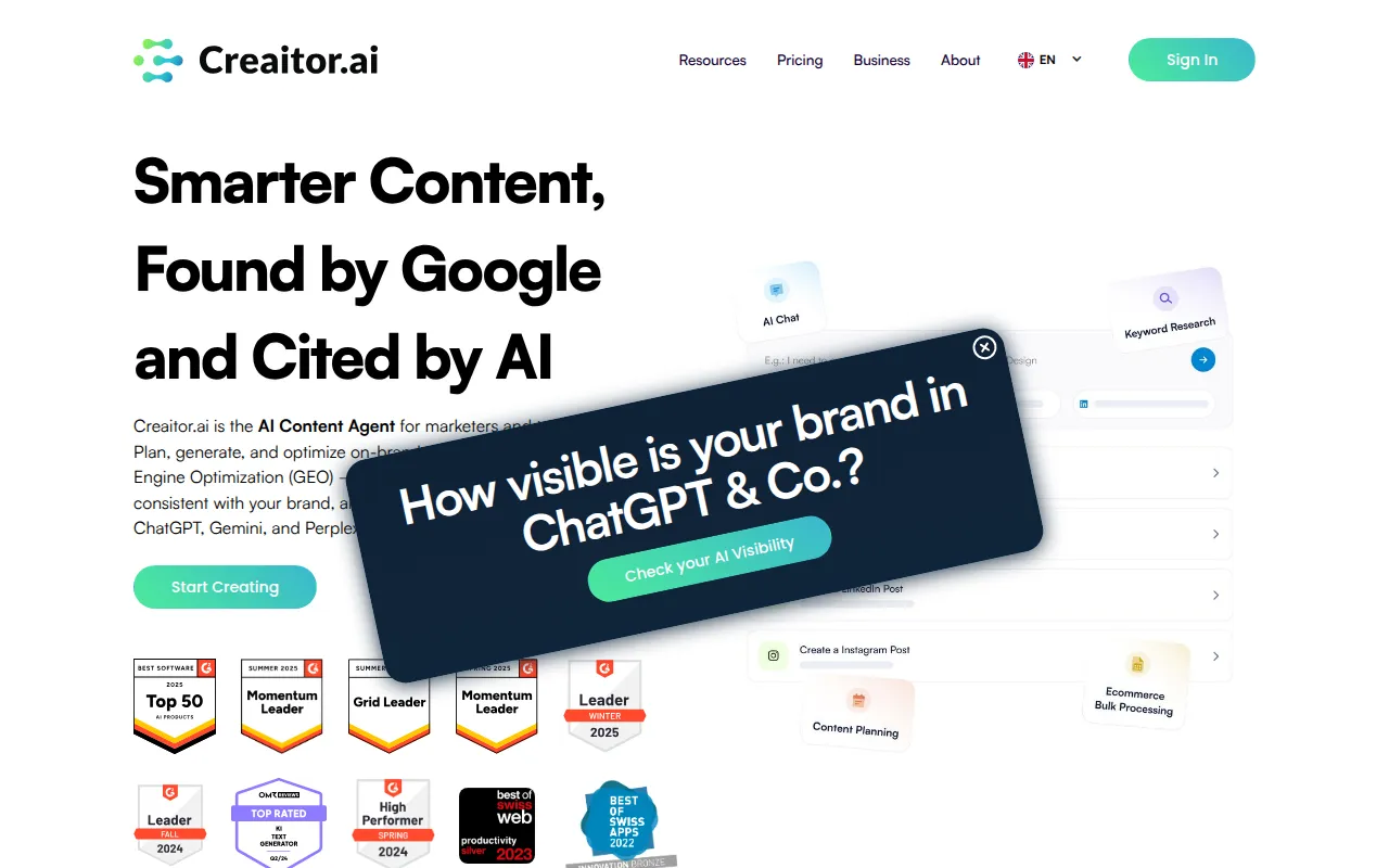 Creaitor AI feature image