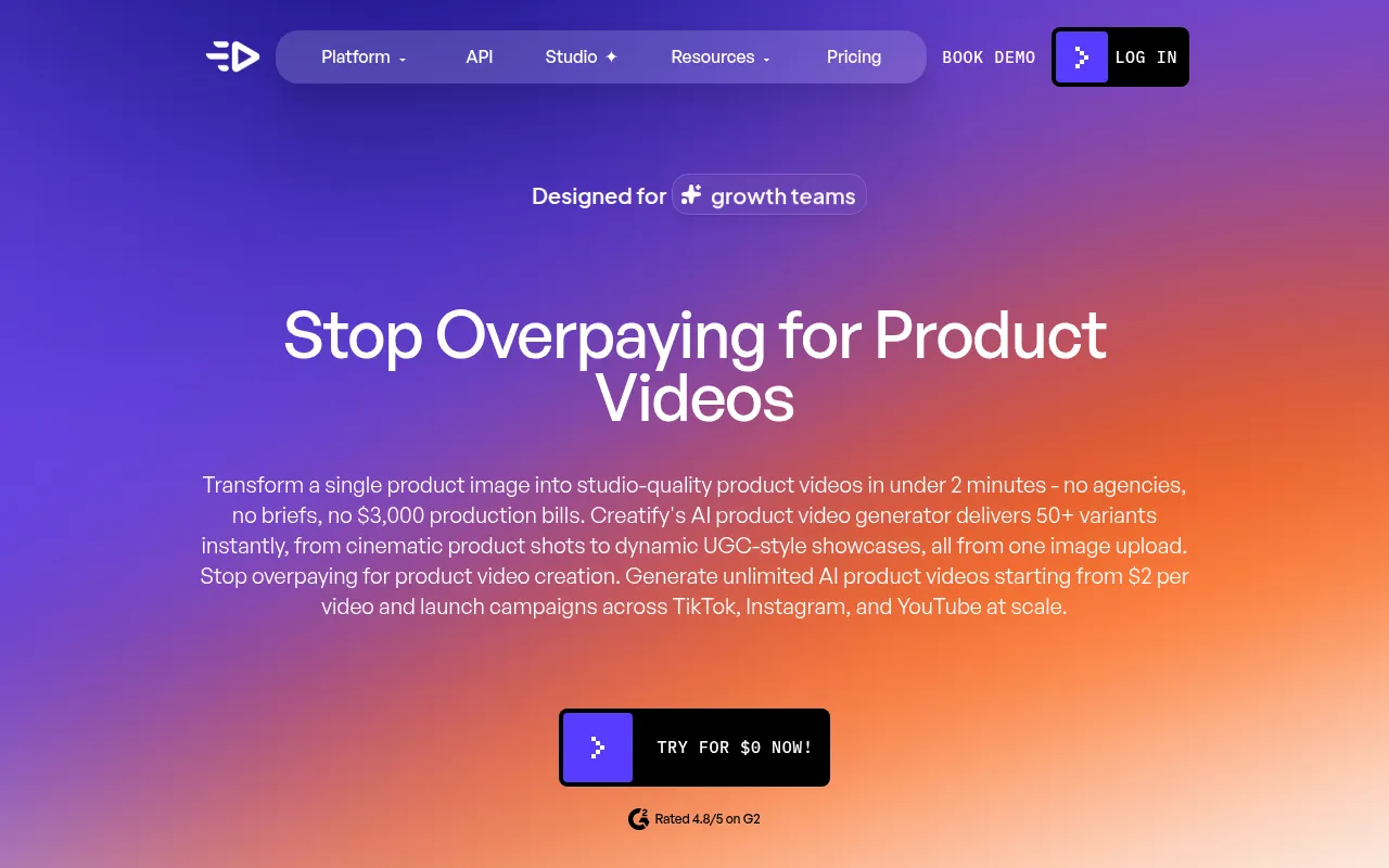 Creatify AI Product Video Generator feature image