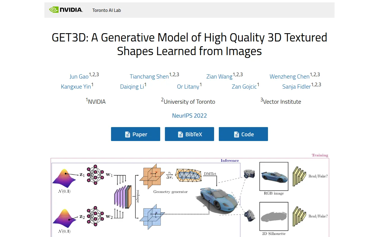 GET3D by NVIDIA feature image